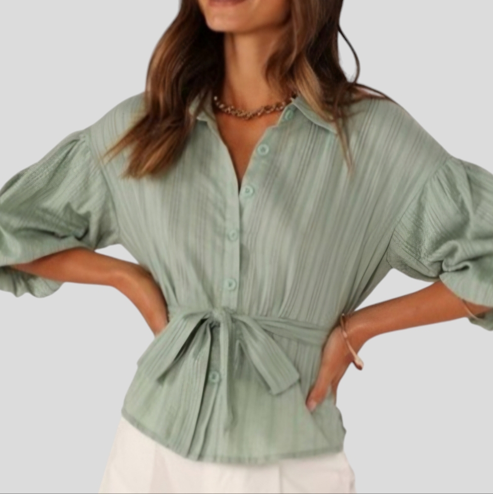Petal & Pup | Size XL | Sophia Sage Green Button Down Top | NEW With Tags